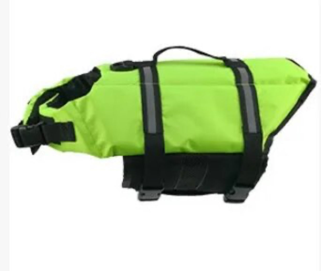 Life jacket for dogs. Breathable and safe. Easy to identify fluorescent color.