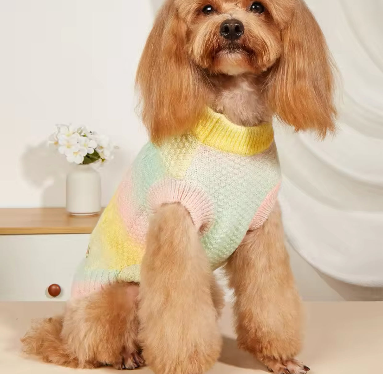 Maglione per cani colorato morbido e traspirante