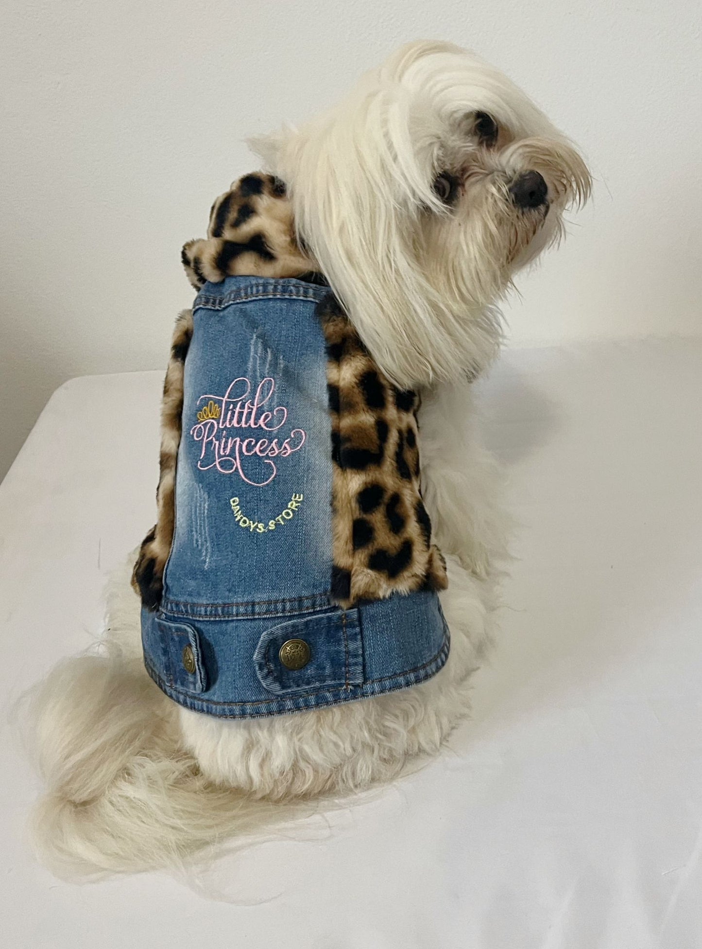 Giubbotto Jeans per cani | eco-pelliccia | Dandy's Store