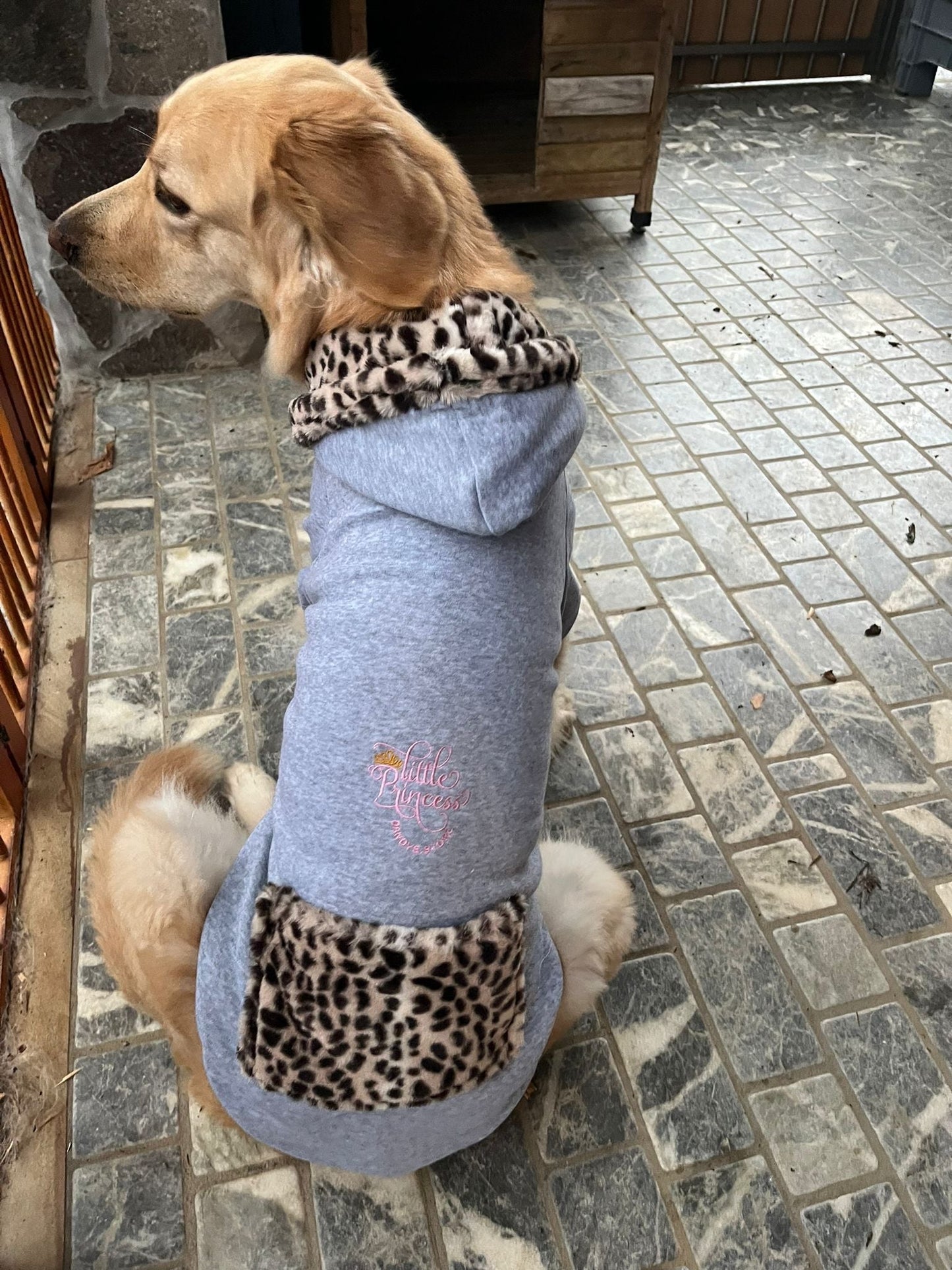 Dog sweatshirt with faux fur by Dandy's Store