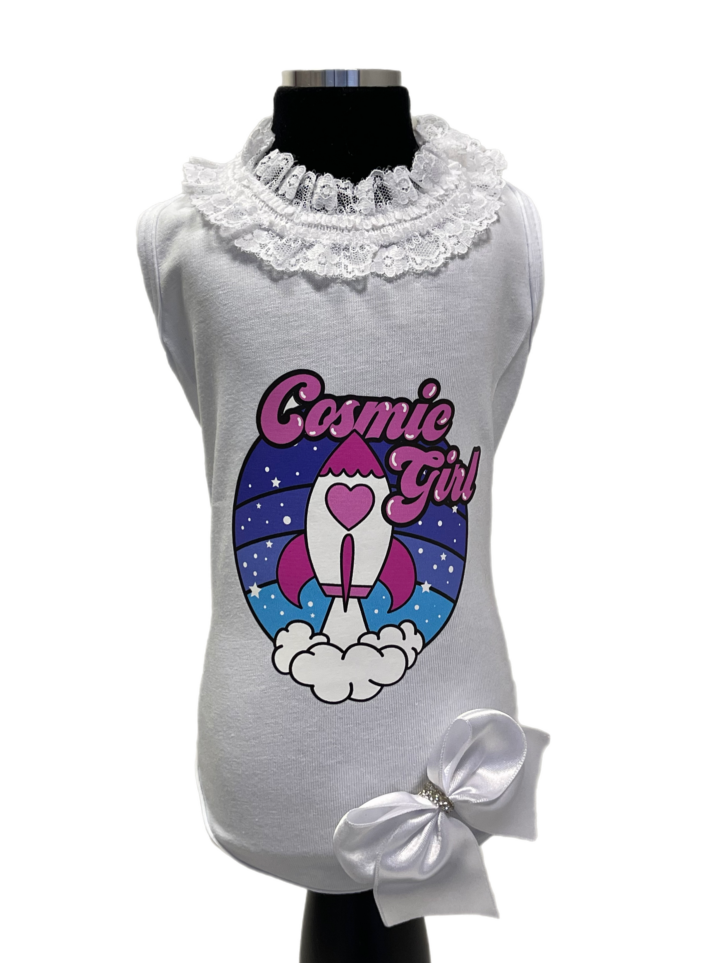 COSMIC GIRL T-Shirt for Casual Chic Dogs. Dog clothing handmade in Italy.