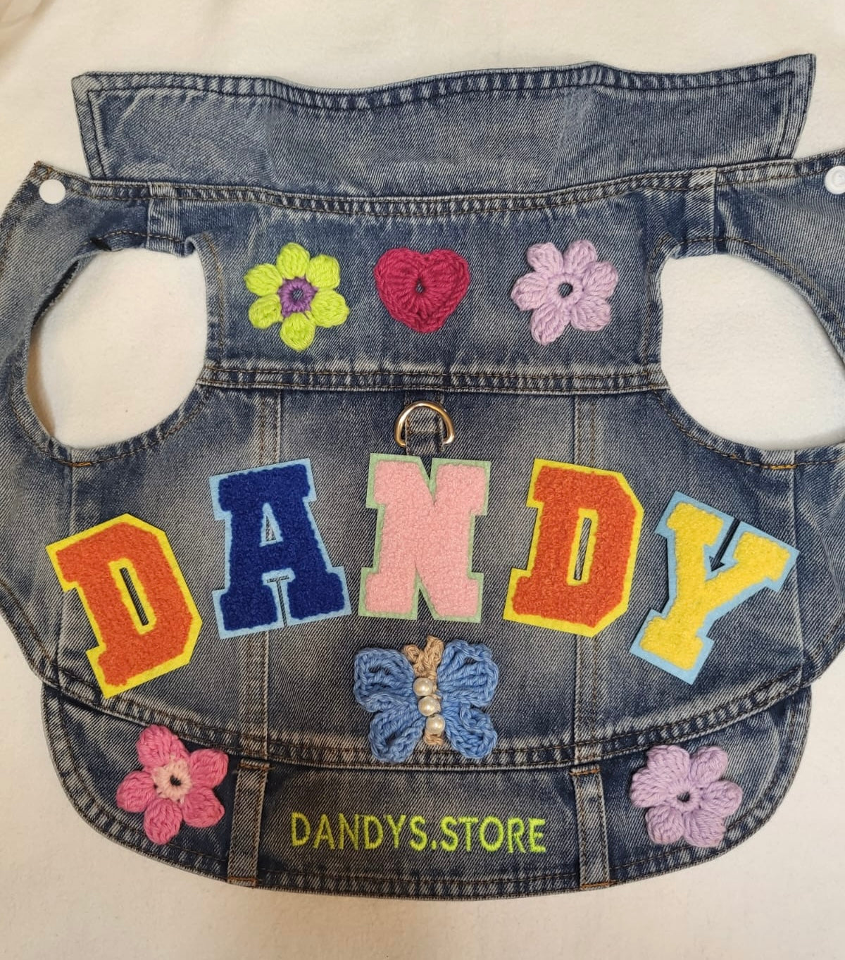 Gilet di Jeans per cani Personalizzato Dandy’s Store