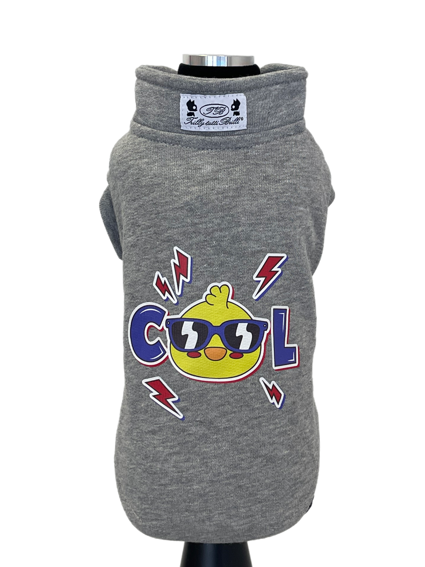 COOL sweatshirt. Luxury clothing for dogs 100% Made in Italy.
