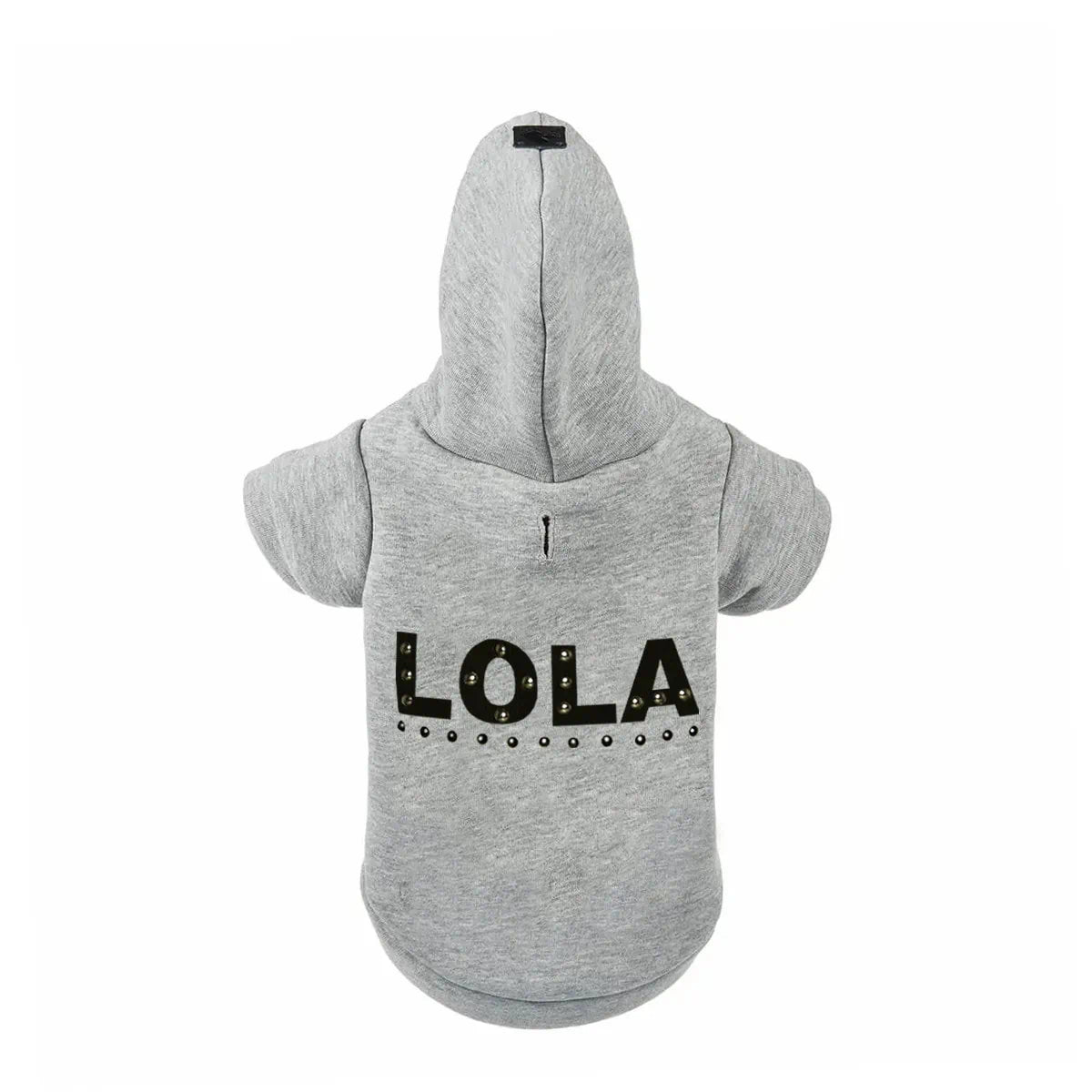 Hoodie for Bulldog with studs - Customizable with name.