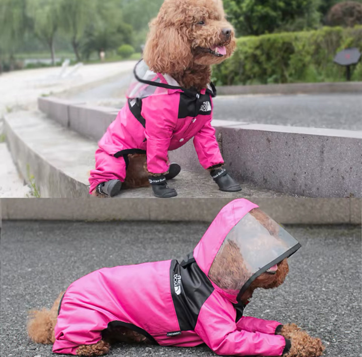 Impermeabile 4 zampe TheDogFace bello e colorato. Per cani, gatti e animali domestici.