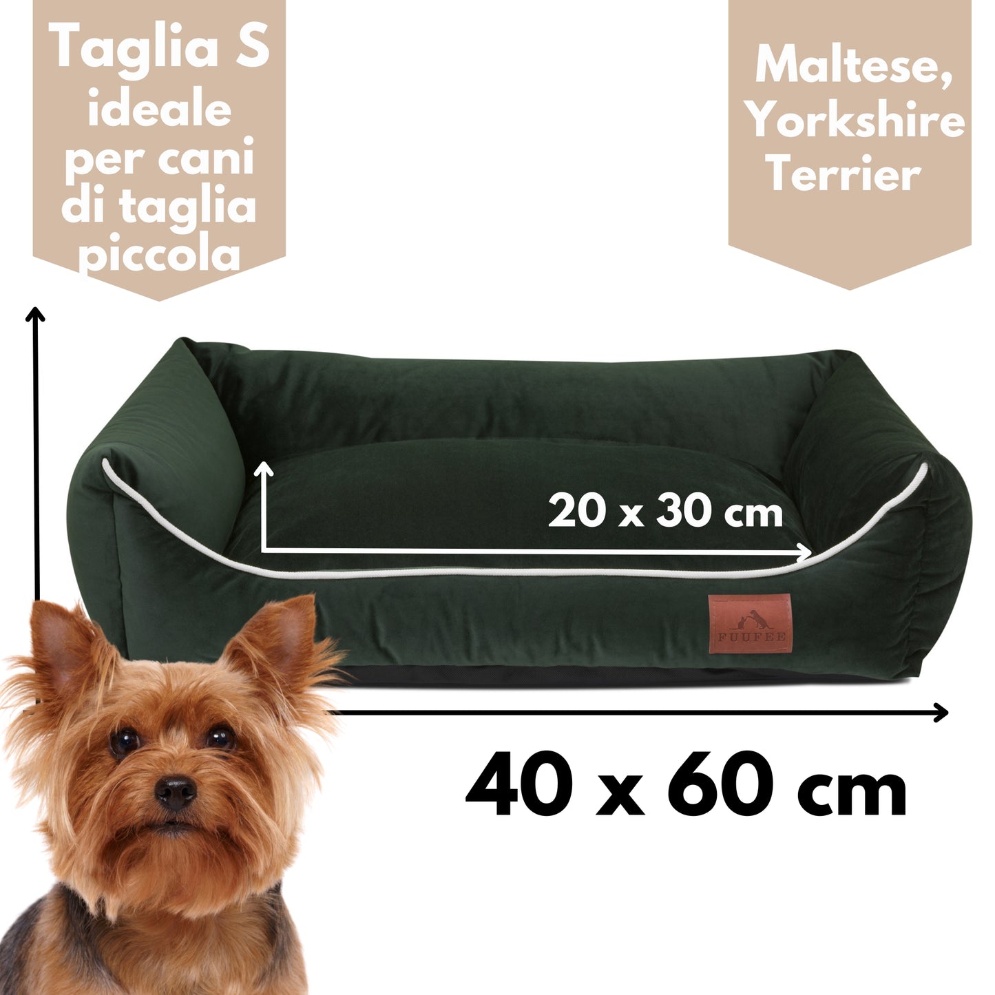 Divano/Letto/Cuccia sfoderabile per cani di taglia piccola, taglia media, taglia grande e taglia gigante.