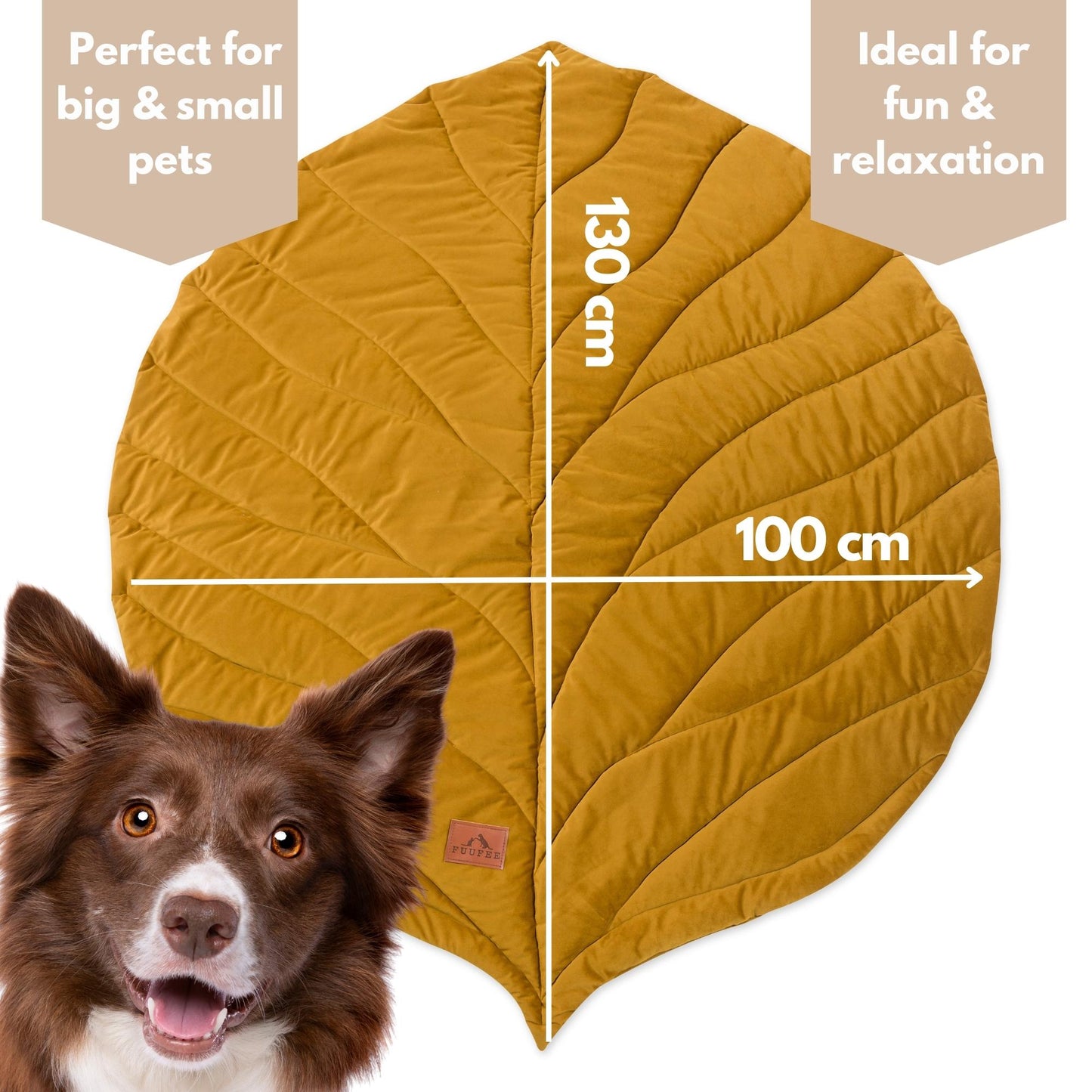 Giant Leaf Rug for medium and large dogs.