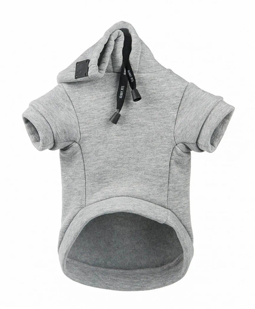Luxury hooded sweatshirt in 100% cotton with the writing HOW MUCH YOU DO ME GOOD. Casual chic clothing for your Pet.