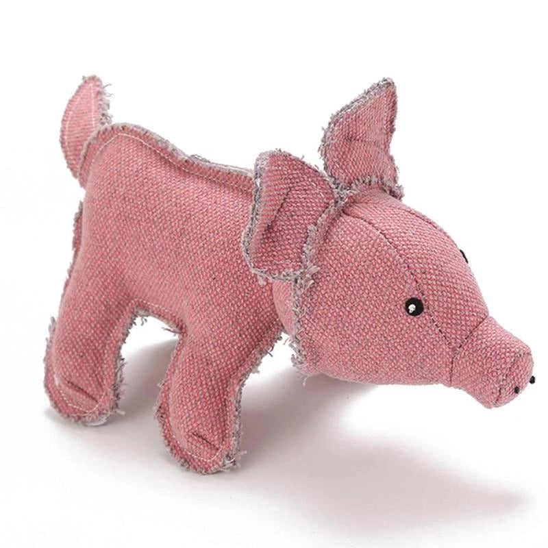 Maialino rosa sonoro resistente ai morsi.  Giochi chic di lusso per cani, gatti e animali domestici.