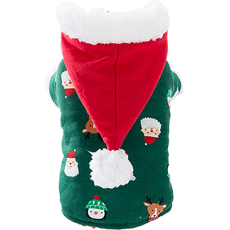 Christmas padded jacket. Luxury chic clothing for dogs, cats and pets.