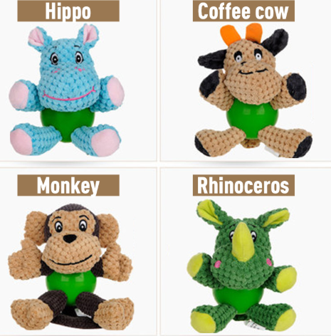 Peluche per animali domestici - giocattolo in velluto a coste  resistente al morso molare -  Sonoro. Accessori toys chic di lusso per cani, gatti e animali domestici.