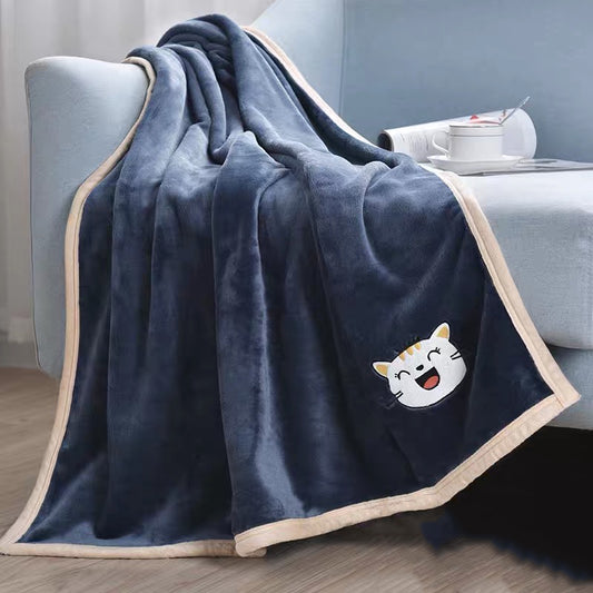 Warm flannel sleeping blanket. Luxury chic accessories for dogs, cats and pets.