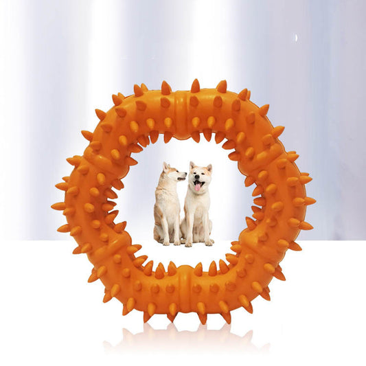 Chewable rubber ring. Games for dogs, cats and pets.