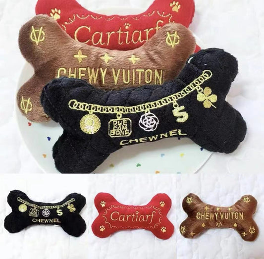 Luxury Series Dog Sound Toy. Chic accessories for dogs, cats and pets.
