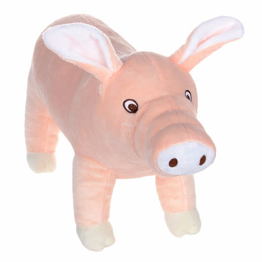 Pig and elephant in plush resistant to bites of molar teeth. Luxury chic accessories for dogs, cats and pets.
