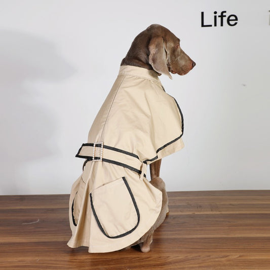 Giacca a vento per cani Autunno e inverno elegante in stila British. Abbigliamento chic di lusso per il tuo Pet.