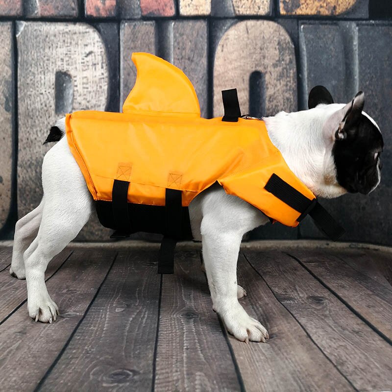 Giubbotto salvagente Squalo per tenere al sicuro il tuo Tesoro durante le gite in barca , al mare e al lago. Accessori e abbigliamento chic di lusso per cani, gatti e animali domestici.