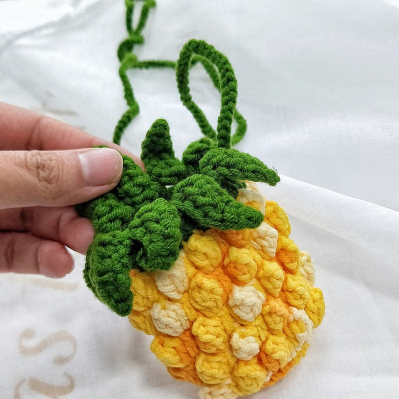 Crochet shoulder bag for your Princess. Bring snacks.