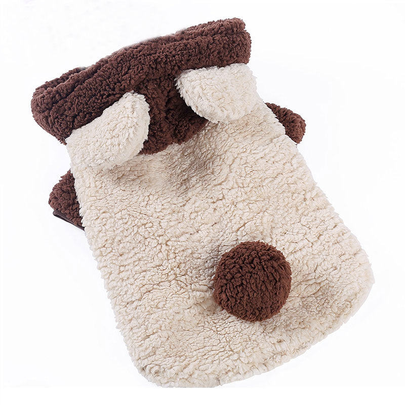 Teddy Bear Jacket for Large Dogs. Luxurious chic clothing for your large pet.