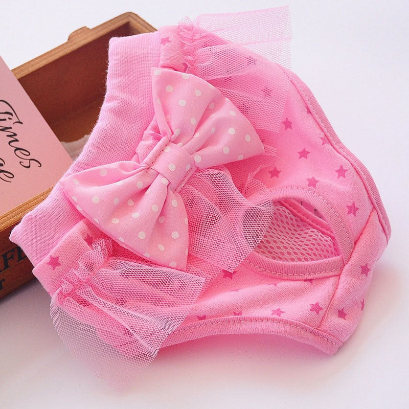 Elegant and breathable hygienic panty for your Princess. Luxury chic accessories and clothing for dogs, cats and pets.