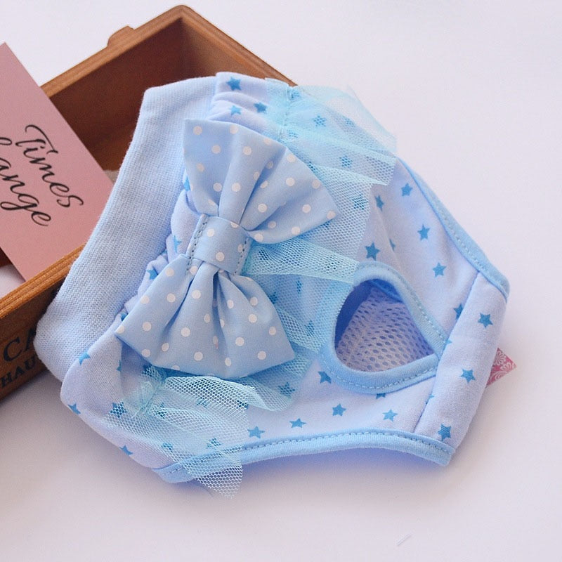 Elegant and breathable hygienic panty for your Princess. Luxury chic accessories and clothing for dogs, cats and pets.