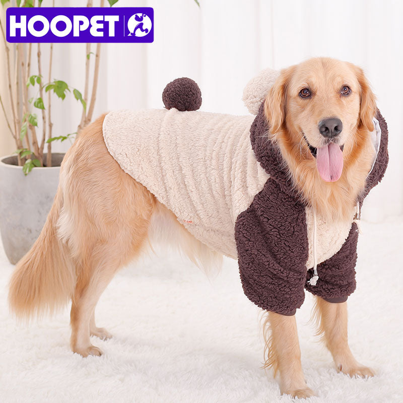 Teddy Bear Jacket for Large Dogs. Luxurious chic clothing for your large pet.