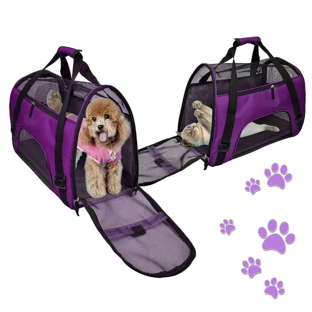 Breathable carrier for small dogs. Luxury chic accessories for pets.