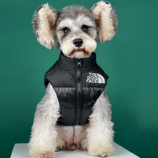 The Dog Face down vest. Warm and versatile. For dogs, cats and pets.