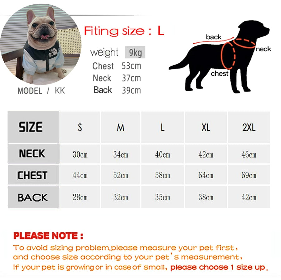 The Dog Face reflective and waterproof jacket for dogs. Luxury chic clothing for your pet.