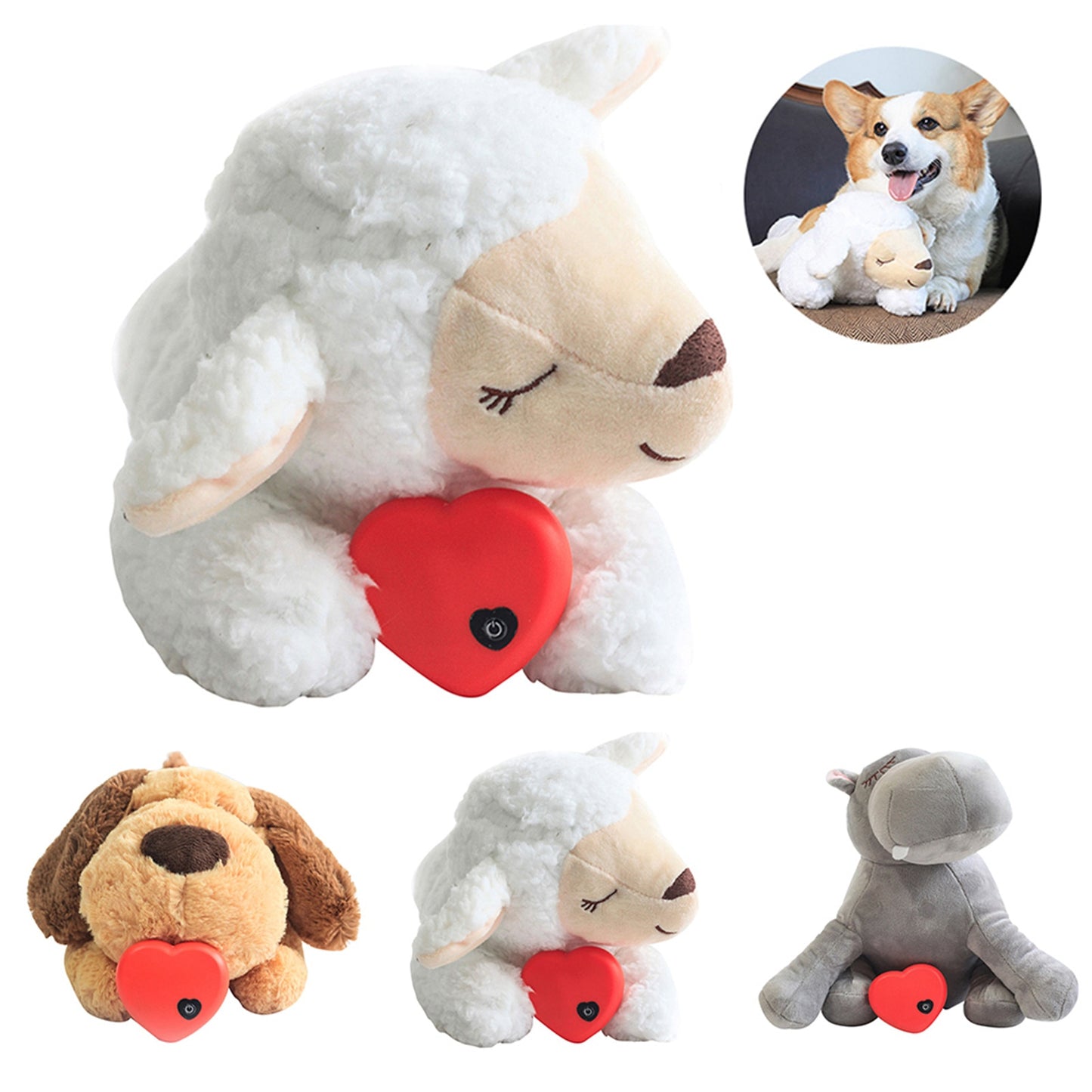 Calming plush for pets. The dog that will no longer make your puppy feel alone.