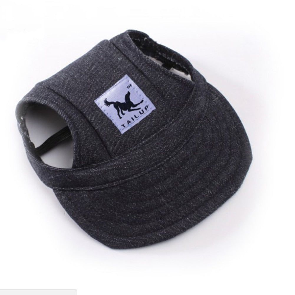 Dog baseball hat, windproof, colorful and beautiful! Hat with solid color and patterned brim for dogs, cats and pets.