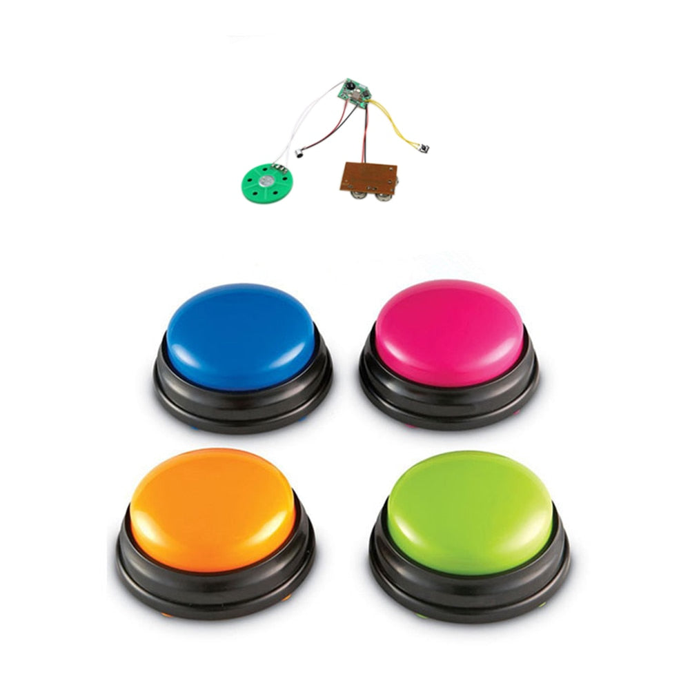 Interactive buttons to let your Pet communicate. Record your voice. Also suitable for children.