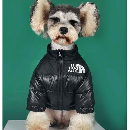 Luxury down jacket, warm and super fashion for dogs, cats and pets.