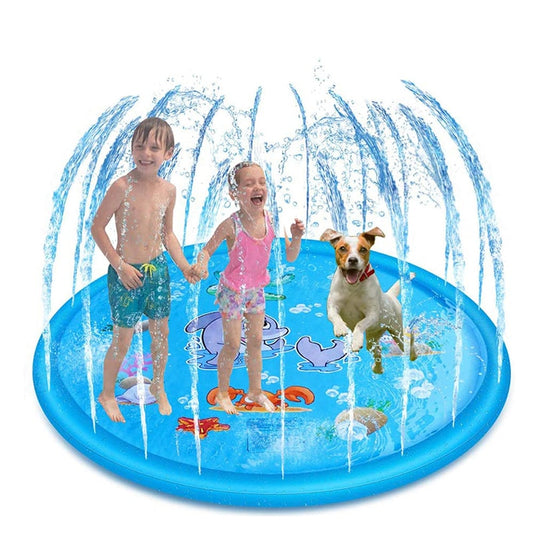Splash Mat Gonfiabile Irrigatore Cuscino da Giardino. Fontana Giocattolo Piscina per Kid e Dog.