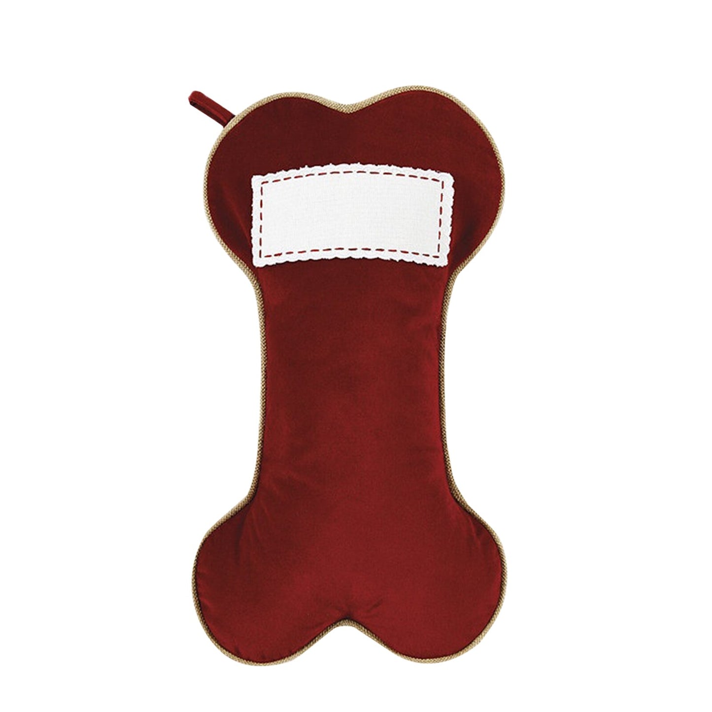 Large capacity bone-shaped Christmas stocking to hold lots of little gifts for your sweetheart