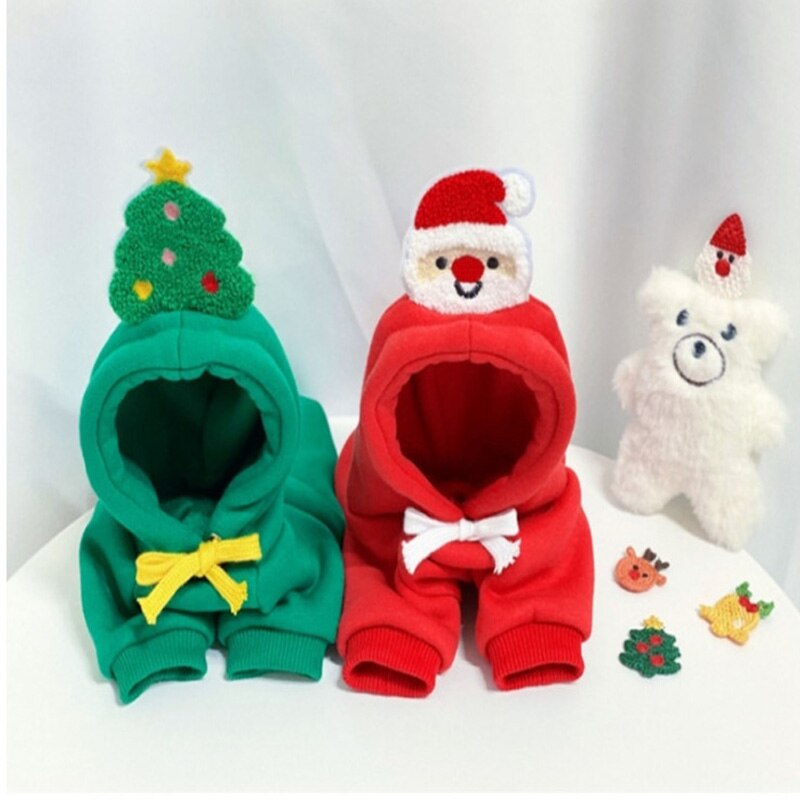 Christmas hoodies for small and medium sized pets from XS to 2XL