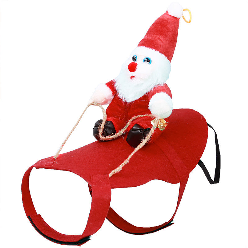 Vestito Natalizio per cani | Babbo Natale a cavallo | Dandy's Store